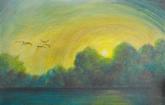 original watercolour Canada Geese