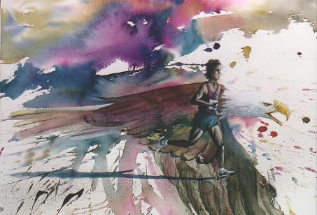 Original watercolour by Dennis Kalichuk