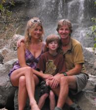 Artist Dennis Kalichuk with Debbie & Kyle