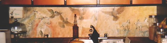 8' backsplash painting