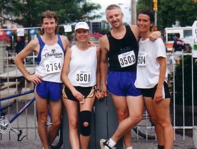 Good friends after the race