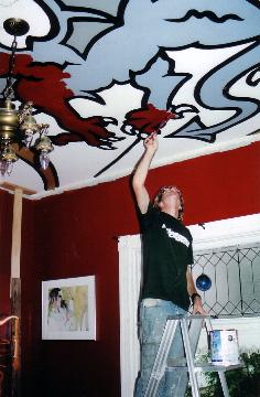 dragon mural