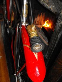 antique brass nozzle fender ornament