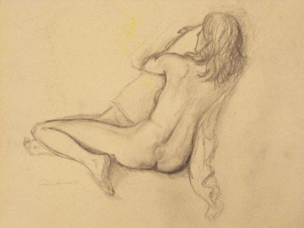 nude - pencil sketch
