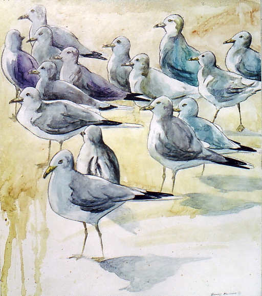 varnished watercolour on board Kalichuk