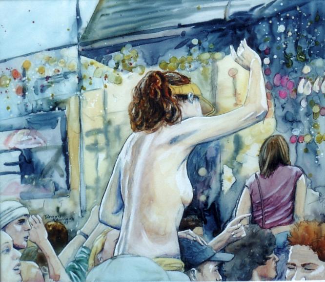 original concert watercolour on mylar