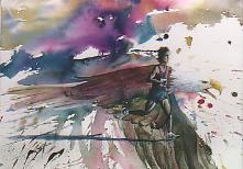 Eagle Runner watercolour