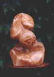 stylized owl sculpture
