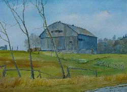 watercolour Ontario Back Roads