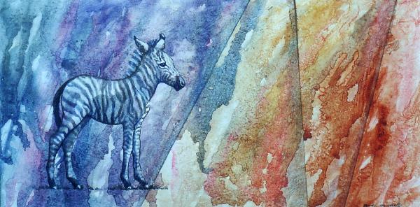 original varnished watercolour on board
