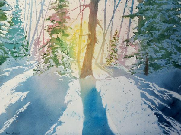 Original Dennis Kalichuk watercolour on paper