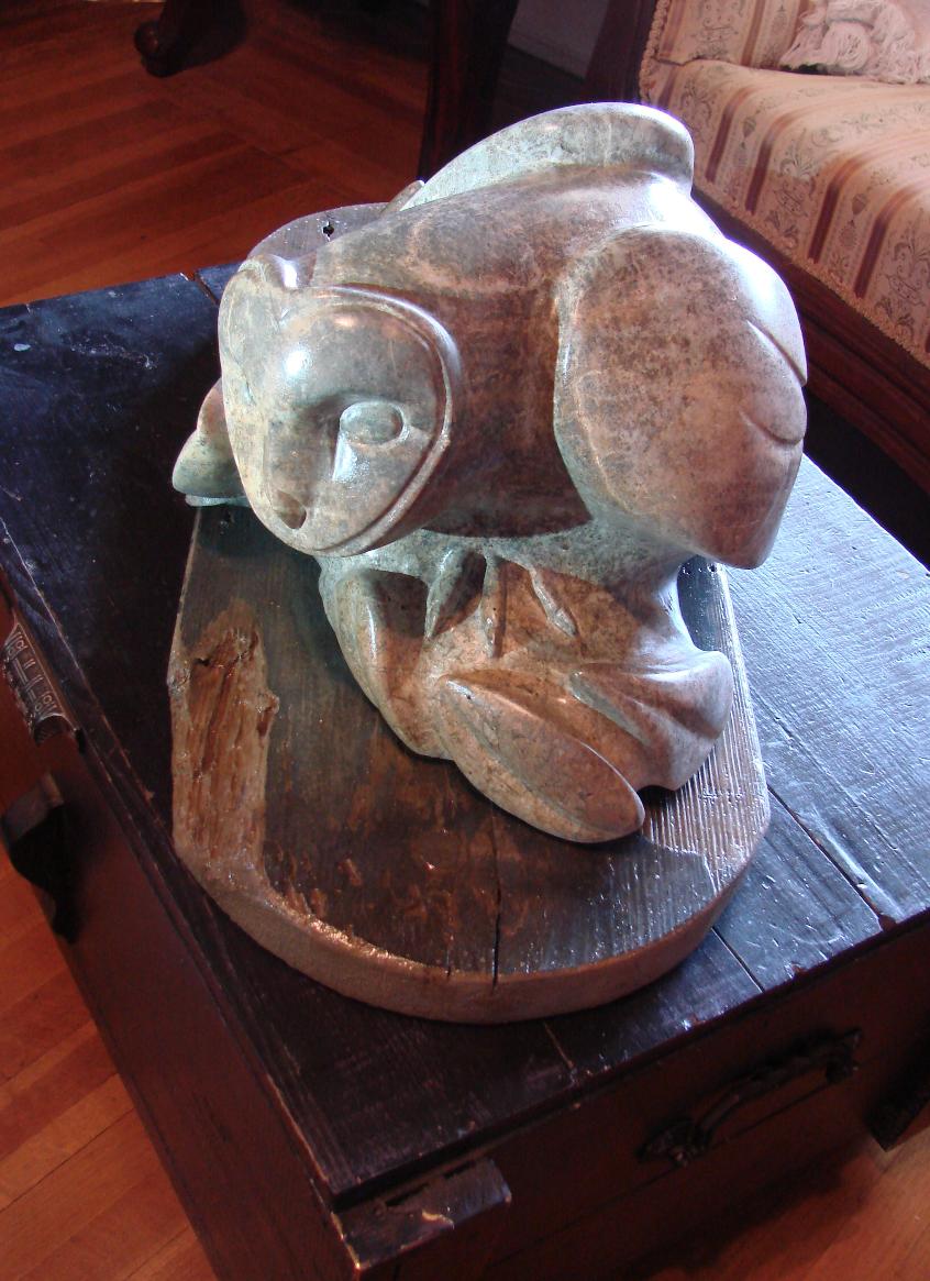 soapstone barn owl by Dennis Kalichuk