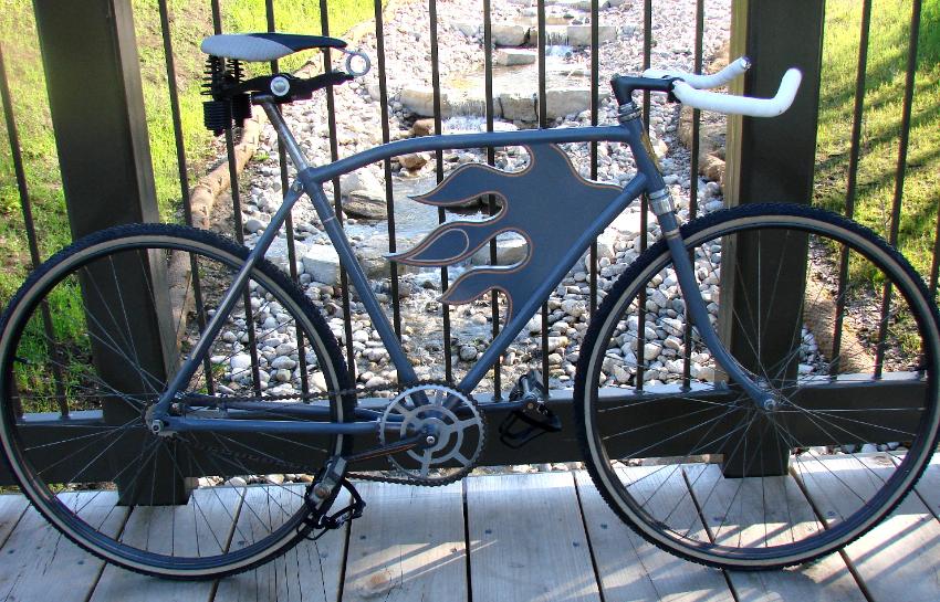 BF Goodrich single speed cruiser art bike by Dennis Kalichuk