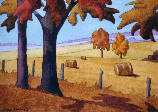 Dennis Kalichuk original watercolour on paper